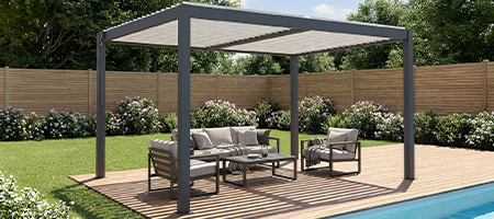 Pergola bioclimatica autoportante